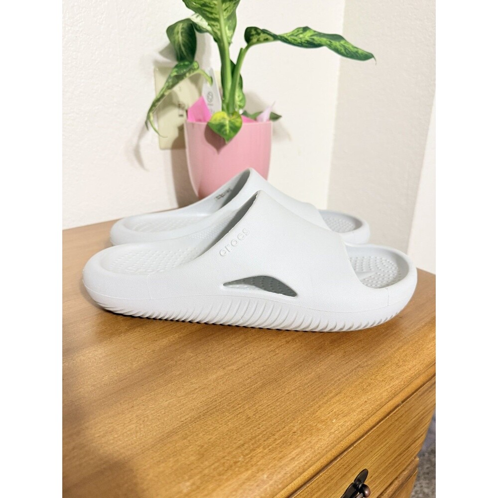 Crocs Mellow Recovery Slide Sandals in Gray Men’s 7 Women’s 9